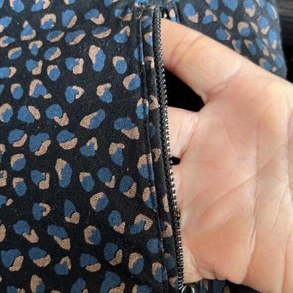 Michel Studio Alexa Versatile Multicoloured Black with Blue and Tan size 14 - Picture 4 of 8